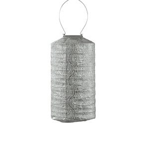 Lumiz solar lampion – occult cylinder – 18 cm – zilver Lumiz solar lampion – occult cylinder – 18 cm – zilver