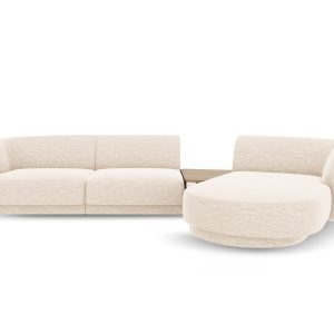 Micadoni Rechte modulaire bank Miley 3-zits, structurele stof ivoor – Micadoni Rechte modulaire bank Miley 3-zits, structurele stof ivoor –