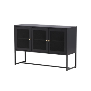 Nest living Sita metalen dressoir zwart – 120 x 80 cm Nest living Sita metalen dressoir zwart – 120 x 80 cm