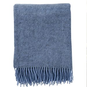 Klippan 100% wollen deken – Gotland – infinity blue- 130x200cm