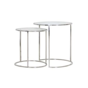 Light & Living bijzettafel DUARTE – zilver – Ø50cm Light & Living bijzettafel DUARTE – zilver – Ø50cm