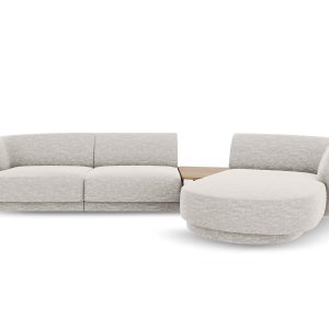 Micadoni Rechte modulaire bank Miley 3-zits, chenille, lichtgrijs – 17 Micadoni Rechte modulaire bank Miley 3-zits, chenille, lichtgrijs – 17
