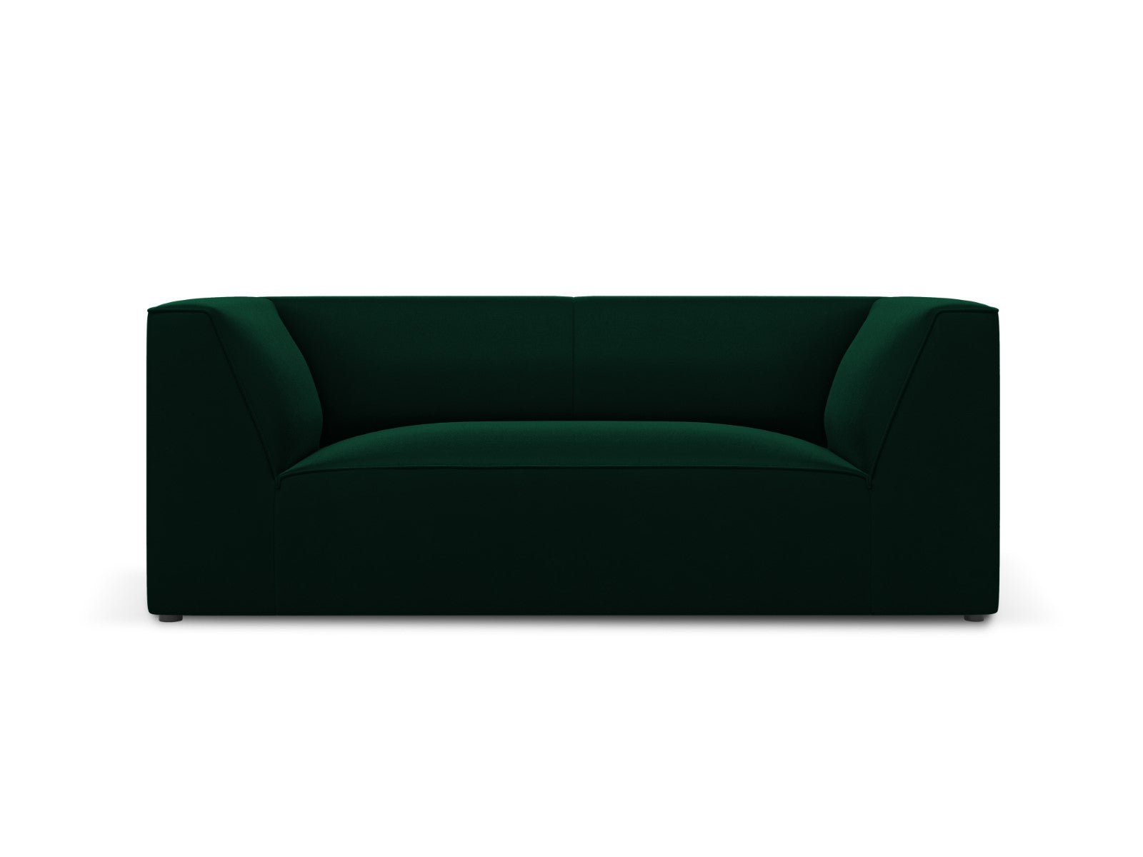 Micadoni Bank Ruby 2-zits, flueel, flessengroen - 93x174x69cm