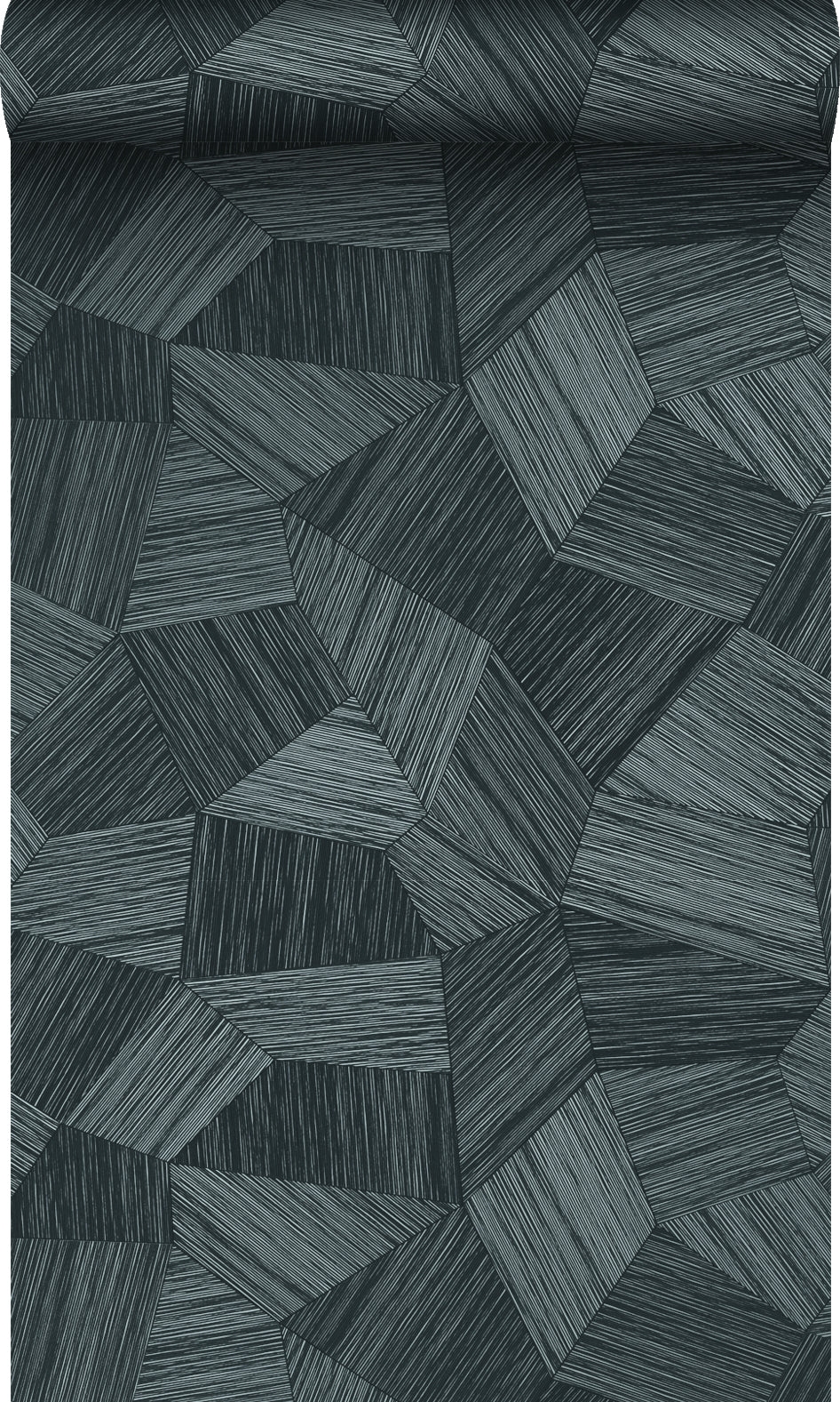 Origin Wallcoverings behang grafisch 3D motief antraciet grijs - 53 cm