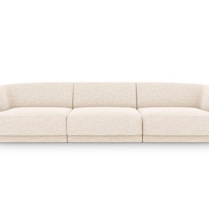 Micadoni Bank Miley 3-zits, chenille, lichtbeige – 90x255x70cm Micadoni Bank Miley 3-zits, chenille, lichtbeige – 90x255x70cm