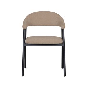 LABEL51 Eetkamerstoel Amaze – Beige Stof – Zithoogte 50cm – Set van 2 LABEL51 Eetkamerstoel Amaze – Beige Stof – Zithoogte 50cm – Set van 2