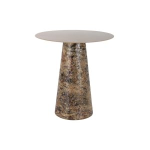 Leitmotiv bijzettafel Mosaic Marble High – bruin – 40x40x42cm Leitmotiv bijzettafel Mosaic Marble High – bruin – 40x40x42cm