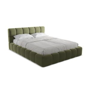 LaMiaSofa Bed met opbergruimte Roma – velours – olijf – 180x228x82 LaMiaSofa Bed met opbergruimte Roma – velours – olijf – 180x228x82