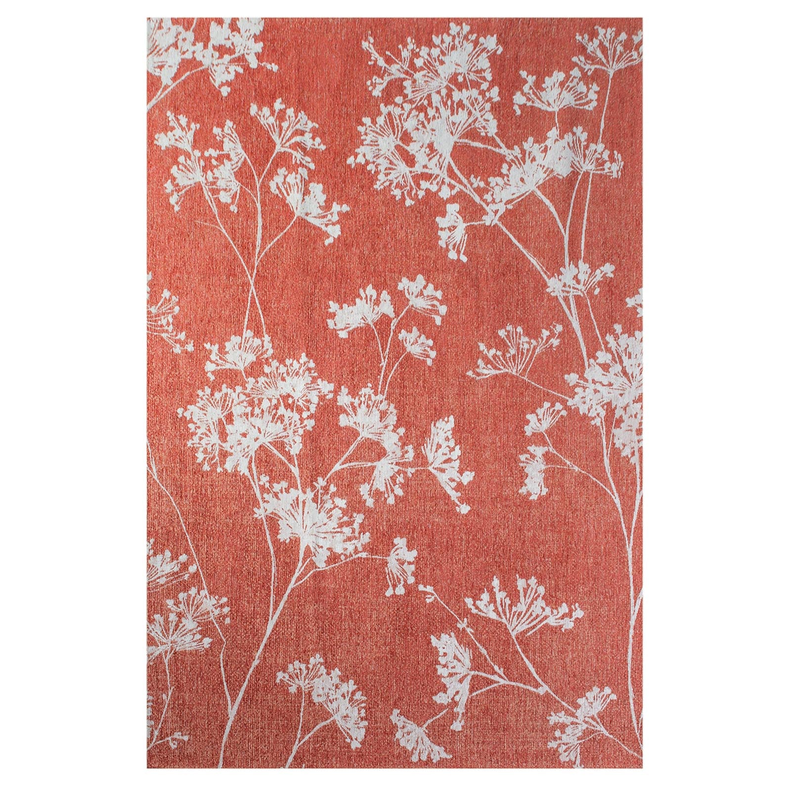 Lola&Moi vloerkleed Inflorescence - rood - 140x200cm