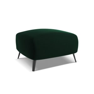 LaMiaSofa Poef Genova – velours – flessengroen – 65x65x44 LaMiaSofa Poef Genova – velours – flessengroen – 65x65x44