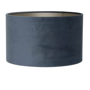 Light & Living lampenkap VELOURS – Ø40x30cm – blauw Light & Living lampenkap VELOURS – Ø40x30cm – blauw