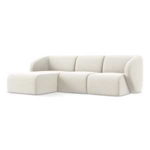 LaMiaSofa hoekbank links Cervo – velours – lichtbeige – 248x166x75 LaMiaSofa hoekbank links Cervo – velours – lichtbeige – 248x166x75