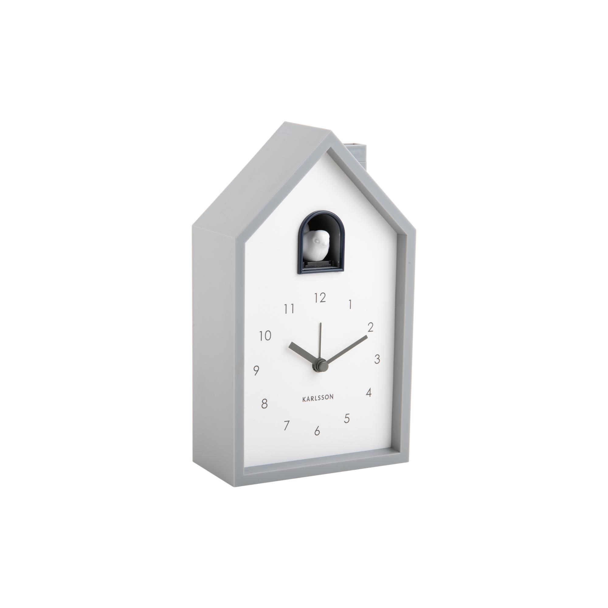 Karlsson wekker Modern Cuckoo - grijs - 12x6x20cm - Vaderdag - Vaderda