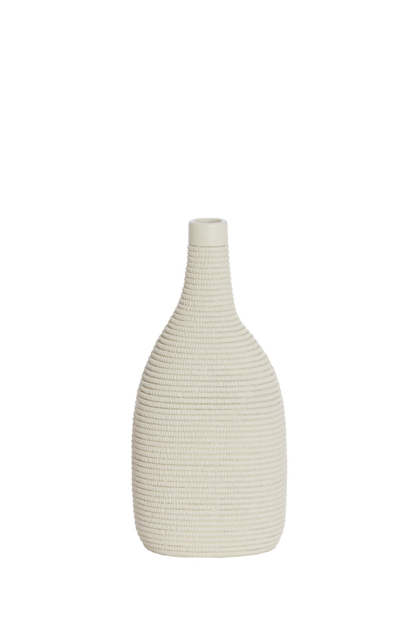 Light & Living vaas YOUNA - 16x12x33cm - wit