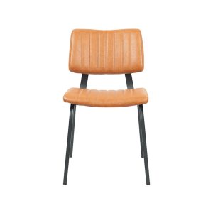 LABEL51 Eetkamerstoel Gusto – Cognac PU-Leer – Set van 2 LABEL51 Eetkamerstoel Gusto – Cognac PU-Leer – Set van 2
