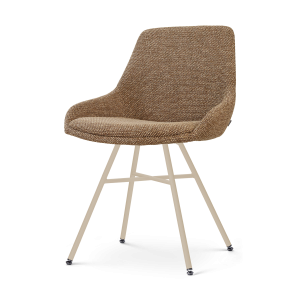 Nolon Noa-Isa eetkamerstoel bruin blend – beige onderstel Nolon Noa-Isa eetkamerstoel bruin blend – beige onderstel