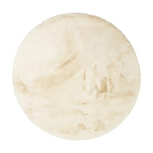 Mrcarpet Rond Hoogpolig vloerkleed Extra Zacht Fluffy – Creme 200cm Mrcarpet Rond Hoogpolig vloerkleed Extra Zacht Fluffy – Creme 200cm