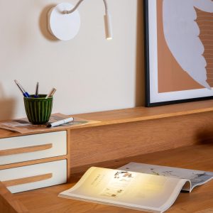 Lucide bedlamp JOLIJN – Geïntegreerde LED – Wit Lucide bedlamp JOLIJN – Geïntegreerde LED – Wit
