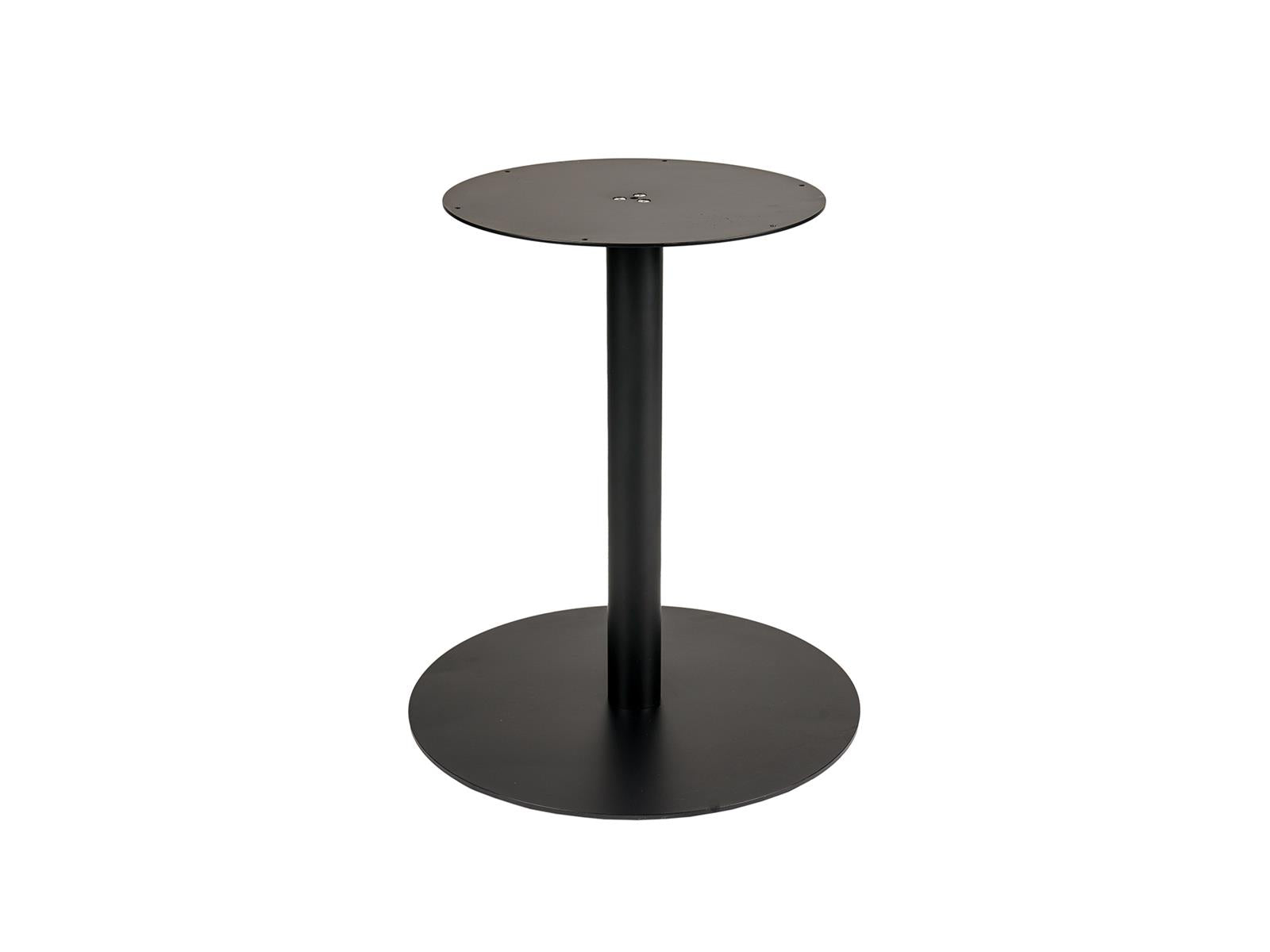 MaximaVida ronde metalen tafelpoot Portland zwart - extra zware 34 kil