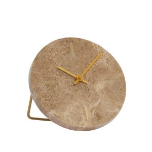 Light & Living klok MORENO – 15×14.5x13cm – bruin Light & Living klok MORENO – 15×14.5x13cm – bruin