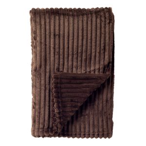 MARTHY – plaid 140×180 cm – ribfluweel – gerecycled – Chocolate Martin MARTHY – plaid 140×180 cm – ribfluweel – gerecycled – Chocolate Martin