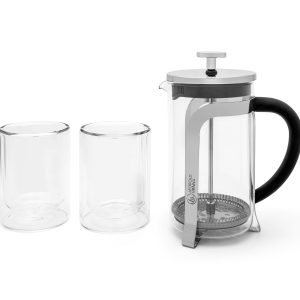 Leopold Vienna – Koffiemaker Shiny – 600ml – Met 2 dubbelwandige glaze