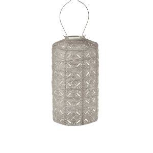 Lumiz solar lampion – mandela cylinder – 18 cm – licht taupe Lumiz solar lampion – mandela cylinder – 18 cm – licht taupe