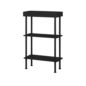 noo.ma Nolle Console 3-tier – compacte metalen sidetable, Vulcano Blac noo.ma Nolle Console 3-tier – compacte metalen sidetable, Vulcano Blac