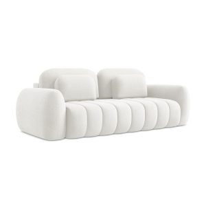 LaMiaSofa 3-zits slaapbank Ginosa – bouclé – wit – 266x121x95 LaMiaSofa 3-zits slaapbank Ginosa – bouclé – wit – 266x121x95