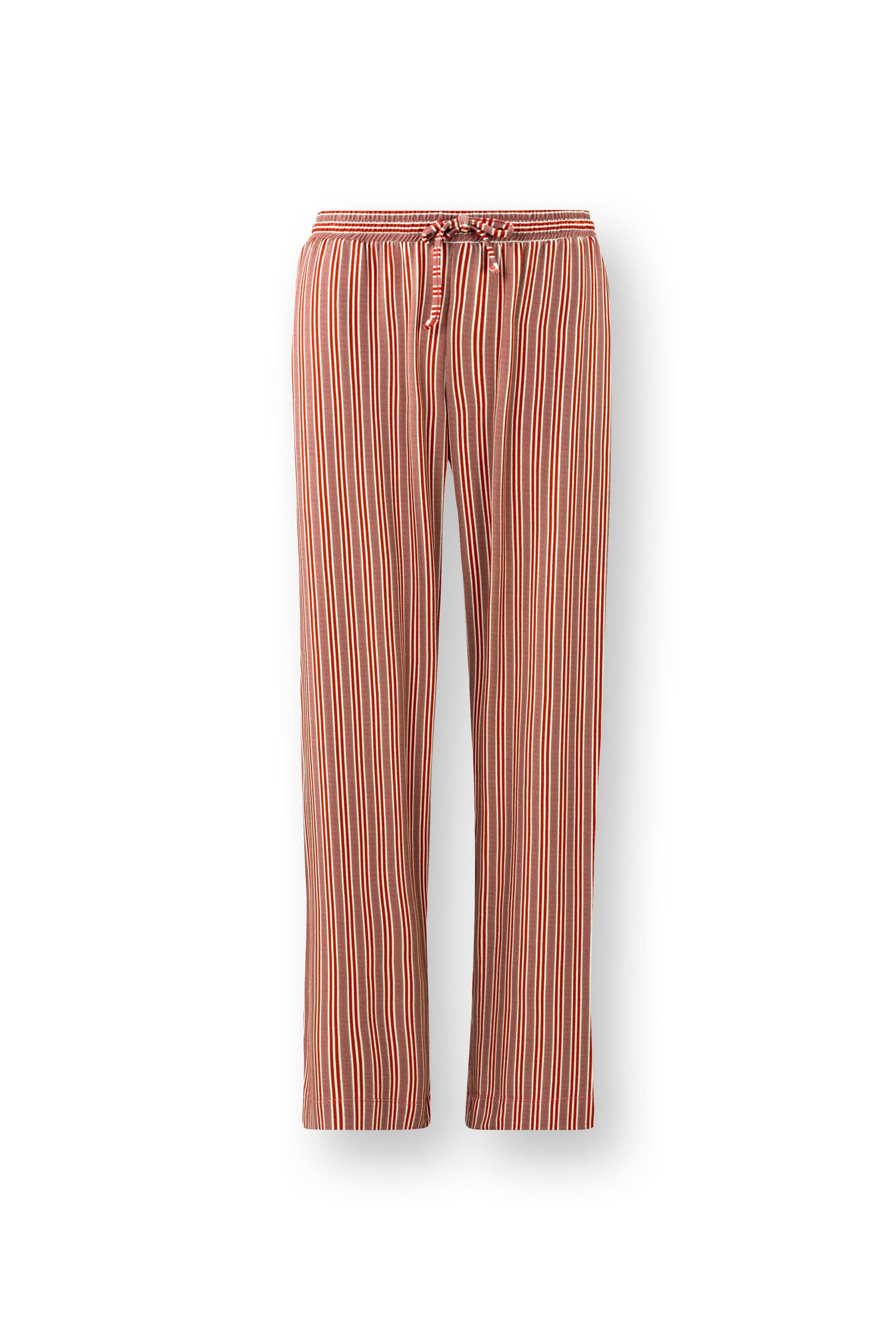 Pip Studio - Belin Pyjama Broek Dames - Kente Stripe - Roze - XS