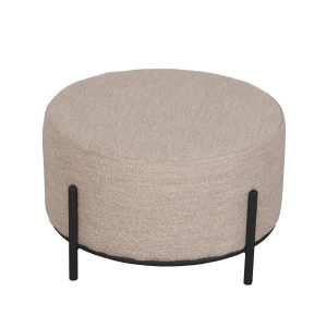 LABEL51 Poef Troy – Naturel Bouclé – 57x57x34cm LABEL51 Poef Troy – Naturel Bouclé – 57x57x34cm