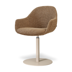 Nolon Niva-Mae tulp eetkamerstoel bruin blend – beige onderstel Nolon Niva-Mae tulp eetkamerstoel bruin blend – beige onderstel