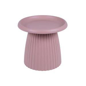 MaximaVida kunststof bijzettafel Mila rond 50 cm zalmroze MaximaVida kunststof bijzettafel Mila rond 50 cm zalmroze