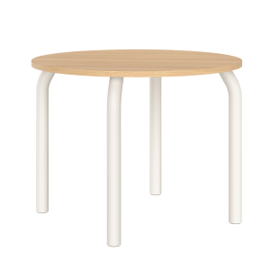 noo.ma Meko ronde eettafel 100 cm – eikenfineer en stalen frame noo.ma Meko ronde eettafel 100 cm – eikenfineer en stalen frame