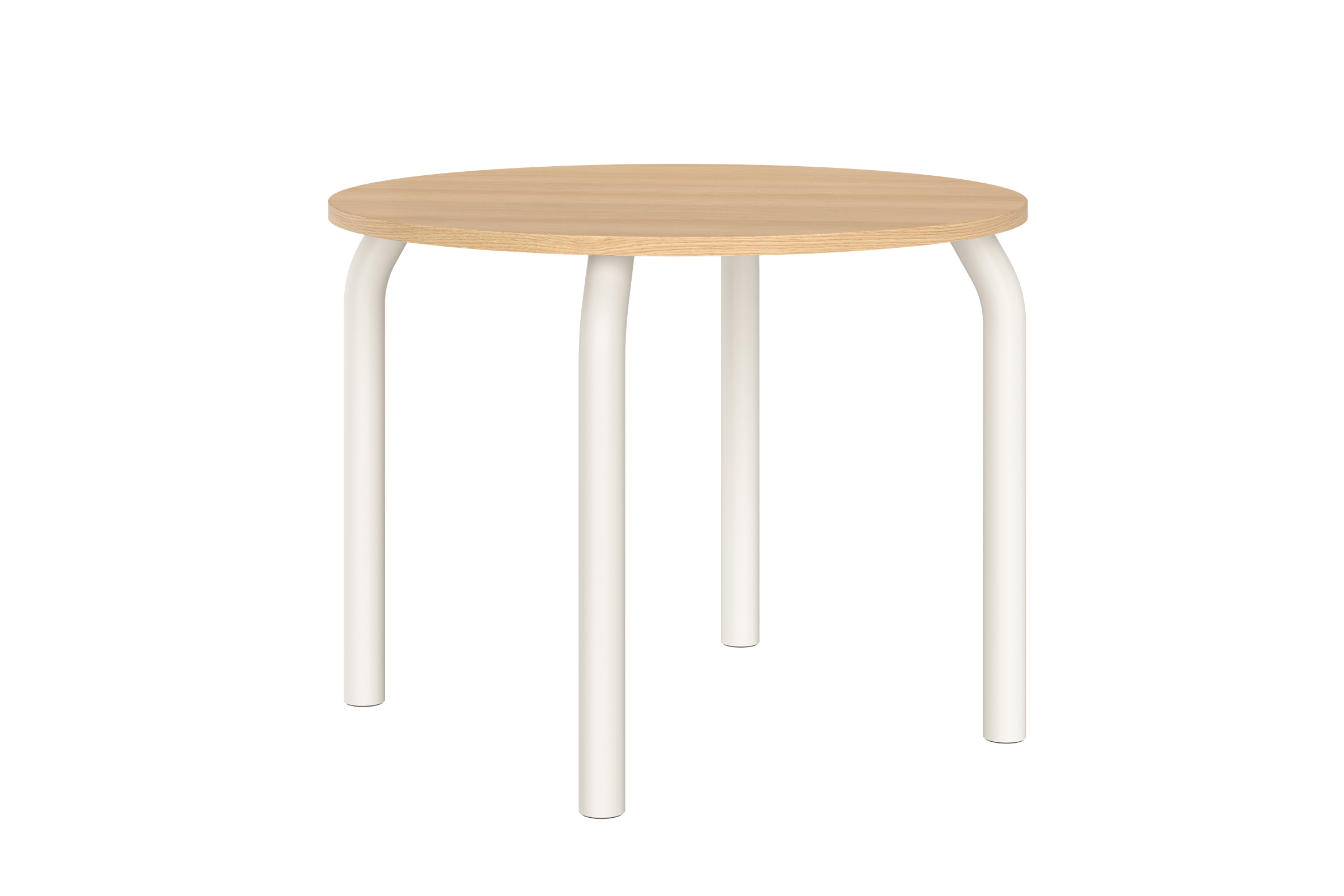 noo.ma Meko ronde eettafel 100 cm - eikenfineer en stalen frame