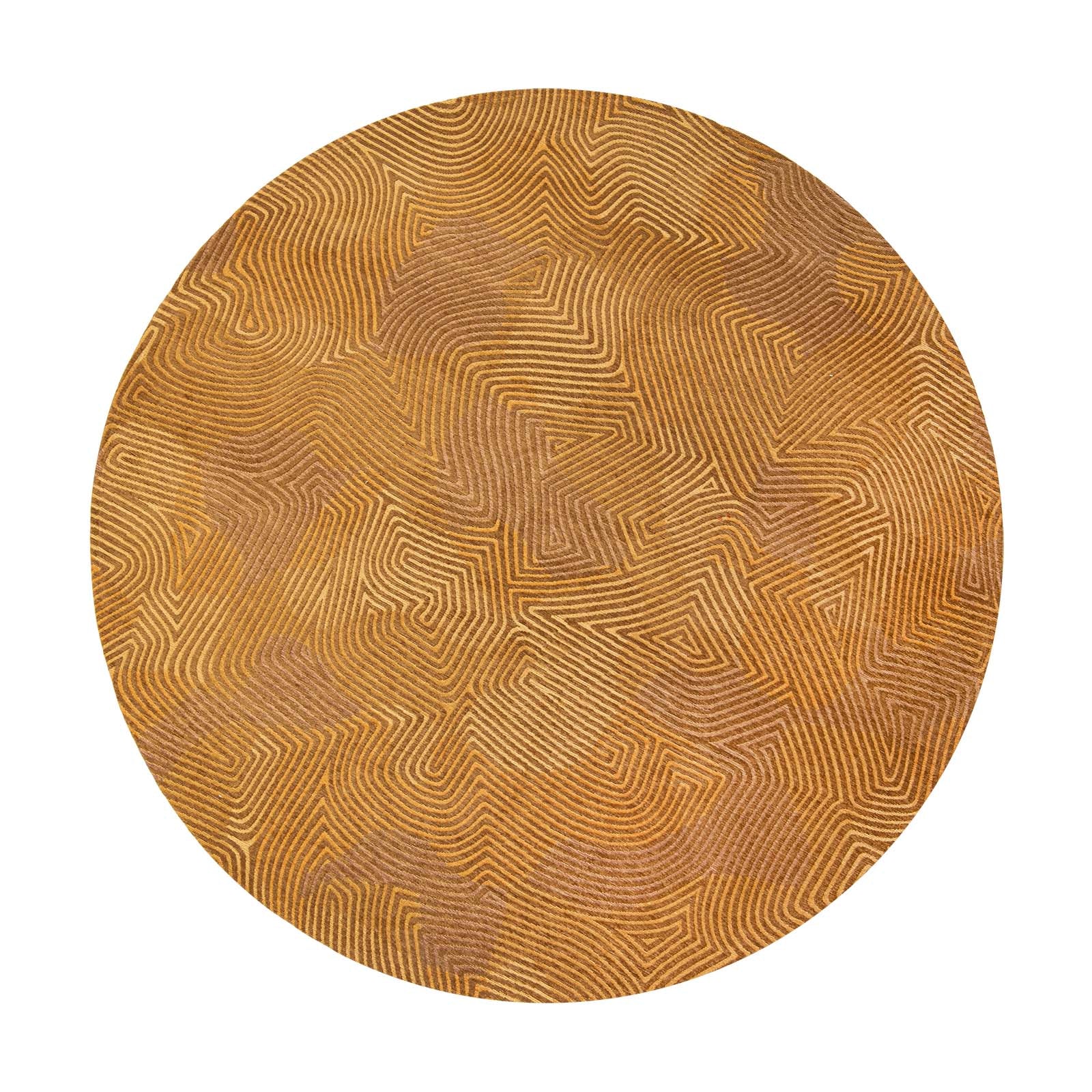 Louis De Poortere vloerkleed Jelly Gold - geel - 240x240cm