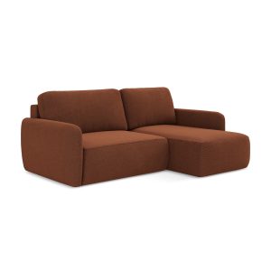 LaMiaSofa hoekbank rechts Corle – textuurstof – terracotta – 207x148x8 LaMiaSofa hoekbank rechts Corle – textuurstof – terracotta – 207x148x8