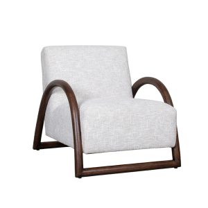 LABEL51 Fauteuil Viggo – Naturel/Walnoot Bouclé – 70x90x74cm LABEL51 Fauteuil Viggo – Naturel/Walnoot Bouclé – 70x90x74cm