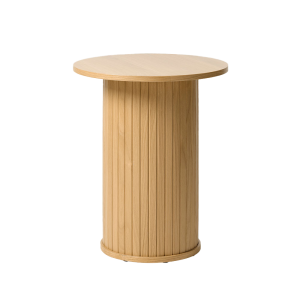 Olivine Lenn Ronde Houten Bijzettafel Ø 50 cm – Naturel Eiken Olivine Lenn Ronde Houten Bijzettafel Ø 50 cm – Naturel Eiken