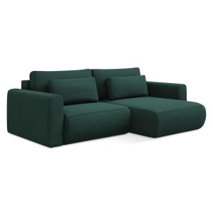 LaMiaSofa hoekbank rechts Perugia – textuurstof – flessengroen – 240×1 LaMiaSofa hoekbank rechts Perugia – textuurstof – flessengroen – 240×1