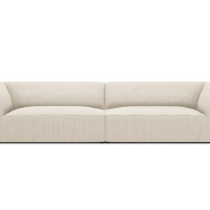 Micadoni Bank Ruby 4-zits, ribfluwelen, lichtbeige – 93x302x69cm Micadoni Bank Ruby 4-zits, ribfluwelen, lichtbeige – 93x302x69cm