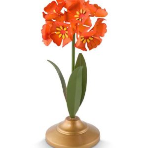 Pip Studio Kaarsenhouders – Bloem – Metaal – Oranje – 22cm Pip Studio Kaarsenhouders – Bloem – Metaal – Oranje – 22cm