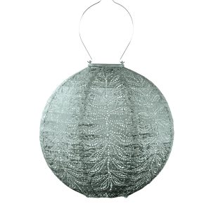 Lumiz solar lampion – folia rond – 30 cm – sage green Lumiz solar lampion – folia rond – 30 cm – sage green