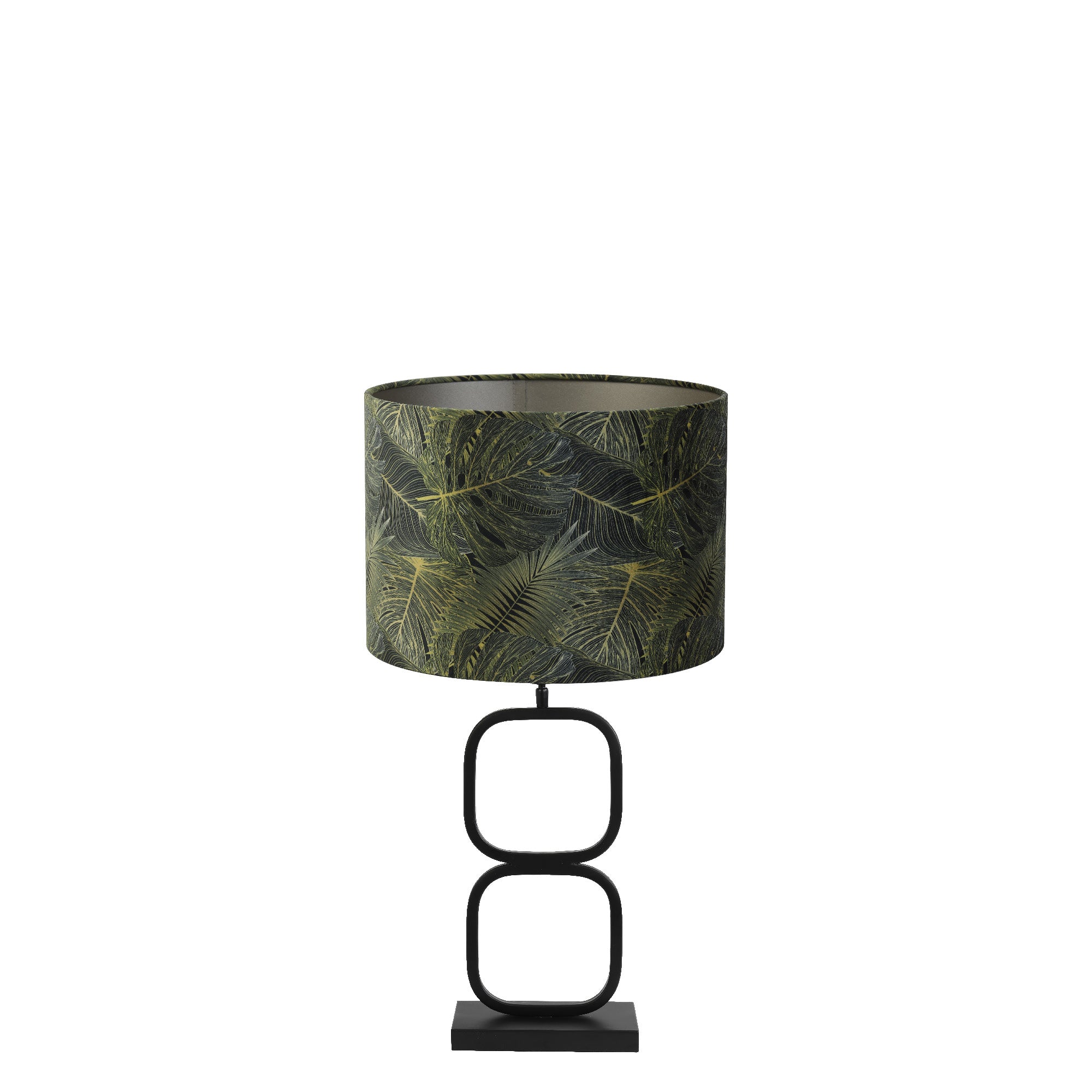 Light & Living tafellamp Lutika/Amazone - zwart, donkergroen - 30x30x6