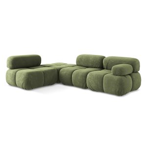 LaMiaSofa hoekbank links Sanremo – chenille stof – groente – 285x190x7 LaMiaSofa hoekbank links Sanremo – chenille stof – groente – 285x190x7