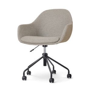 Nolon Nout-Mae Bureaustoel Warm Grijs – Armleuning – Zwart Onderstel Nolon Nout-Mae Bureaustoel Warm Grijs – Armleuning – Zwart Onderstel