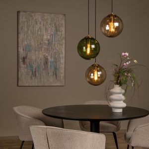 Lucide hanglamp MONSARAZ – 3xE27 – Groen Lucide hanglamp MONSARAZ – 3xE27 – Groen