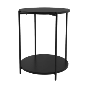 Lisomme Lina Ronde Houten Bijzettafel Ø 40 cm – Zwart Lisomme Lina Ronde Houten Bijzettafel Ø 40 cm – Zwart