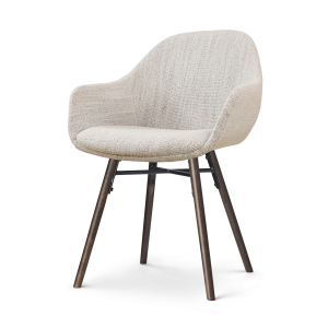 Nolon Nena-Mae Eetkamerstoel Beige Gemêleerd – Armleuning – Walnoot Nolon Nena-Mae Eetkamerstoel Beige Gemêleerd – Armleuning – Walnoot