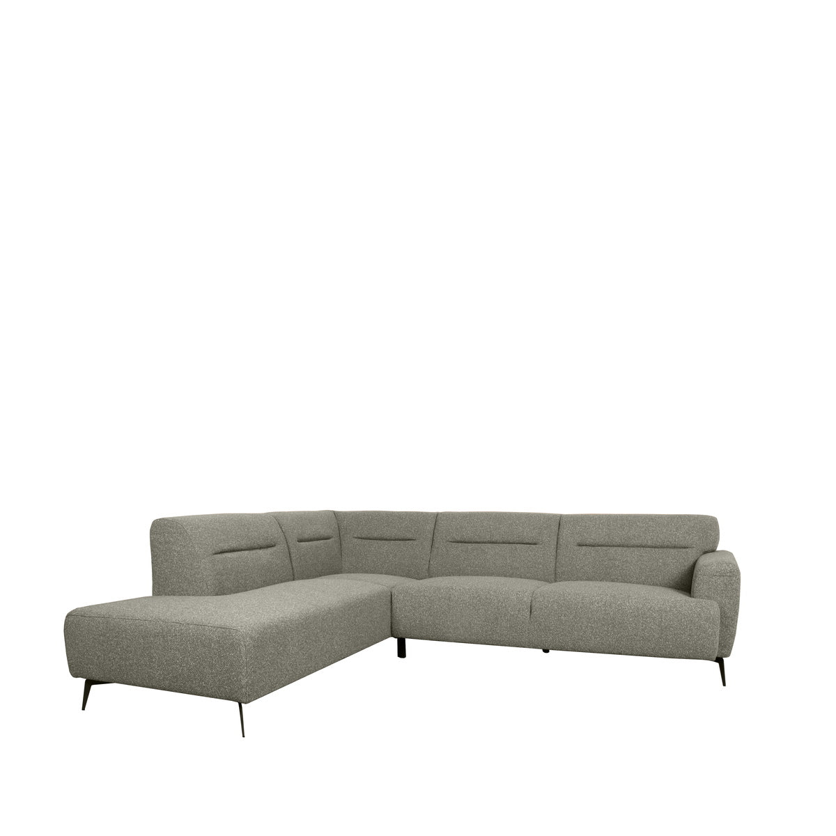 LABEL51 Hoekbank Bolzano Links - Grijs Bouclé - 270x227x80cm